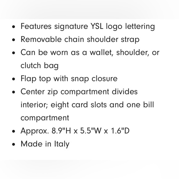 YSL Medium Kate Wallet on Chain - Picture 17 of 17